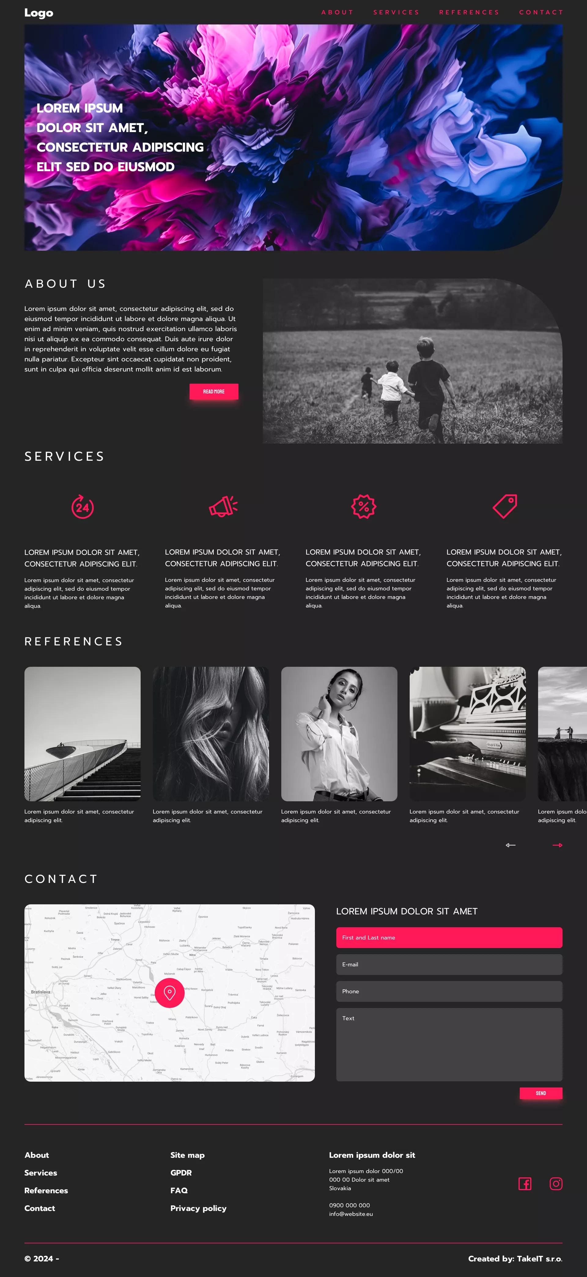 Template 1 2 dark mainpage